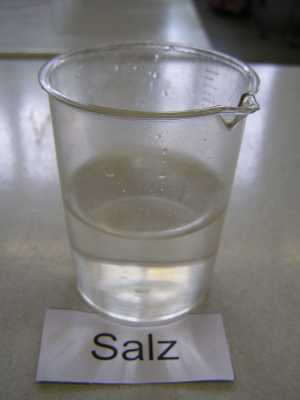 mischen Ergebnis Salz